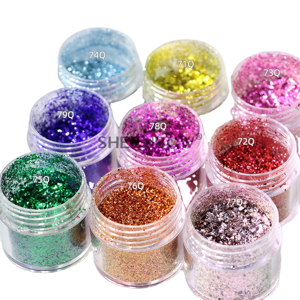 Color-Shifting Metallic Glitter for Eyeshadow & Face & Body