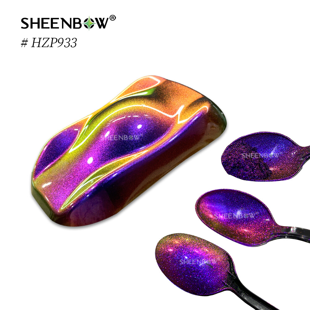 HZP933喷涂效果 (https://www.sheenbow.com/) 高级光学变色龙色粉 第1张