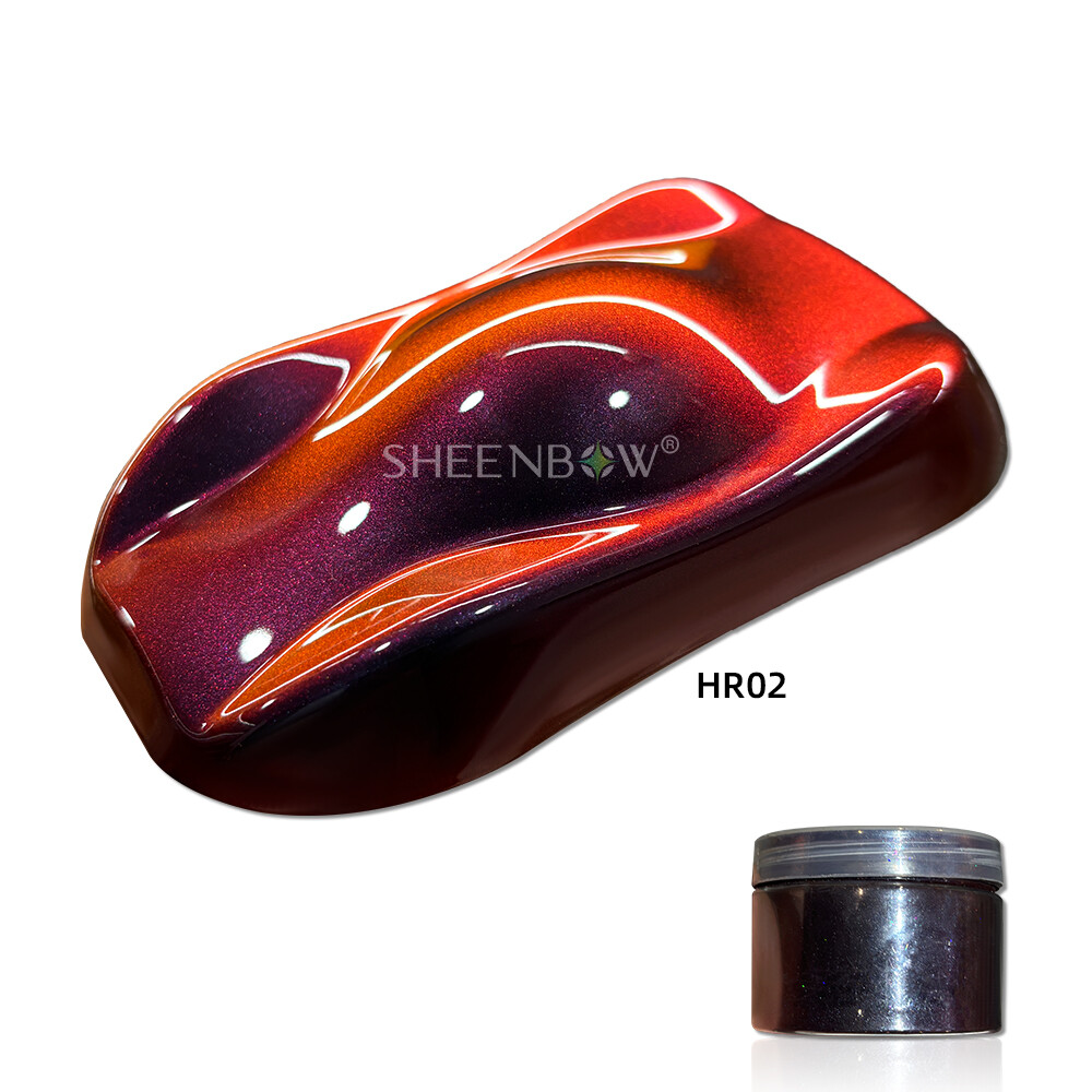 HR02喷涂效果 (https://www.sheenbow.com/) 高级光学变色龙色粉 第1张