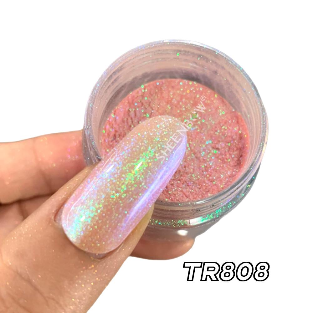 TR808美甲效果 (https://www.sheenbow.com/) 高级光学变色龙色粉 第1张