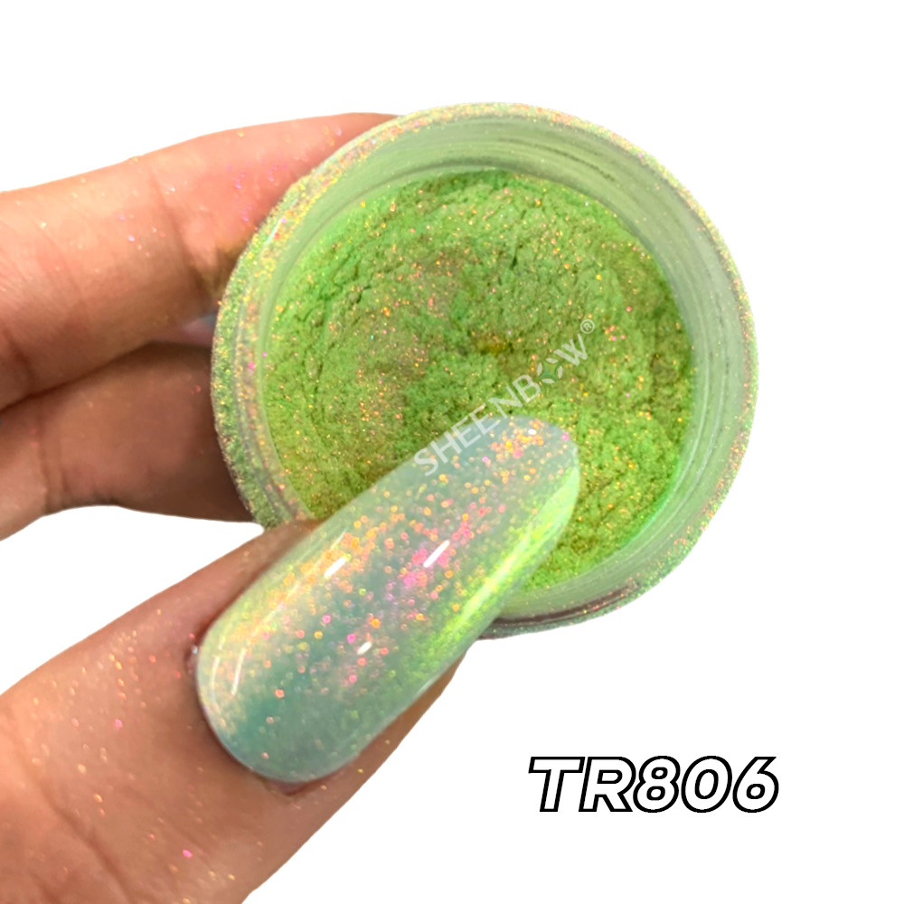 TR806美甲效果 (https://www.sheenbow.com/) 高级光学变色龙色粉 第1张