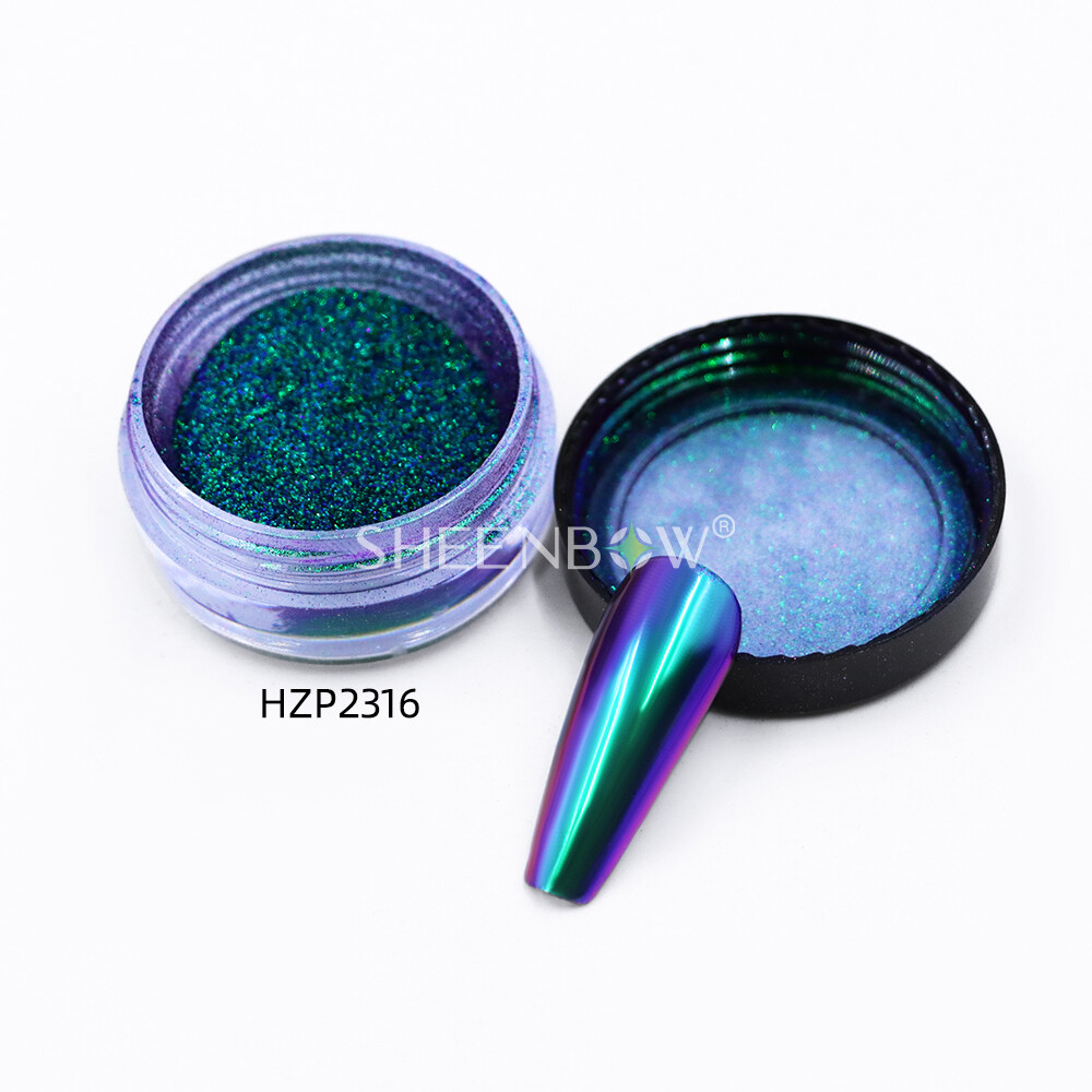 HZP2316美甲效果 (https://www.sheenbow.com/) 高级光学变色龙色粉 第1张