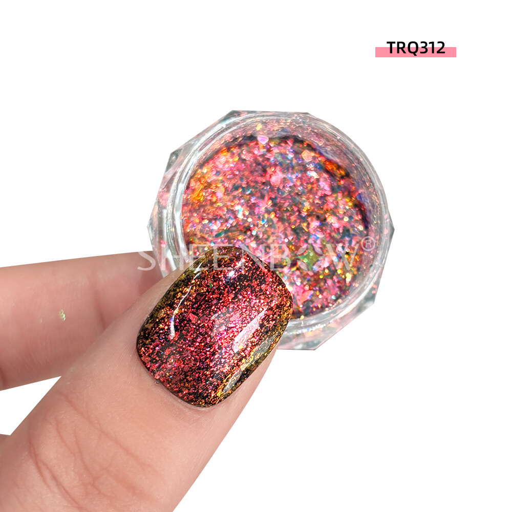 TRQ312美甲 (https://www.sheenbow.com/) 高级光学变色龙色粉 第1张