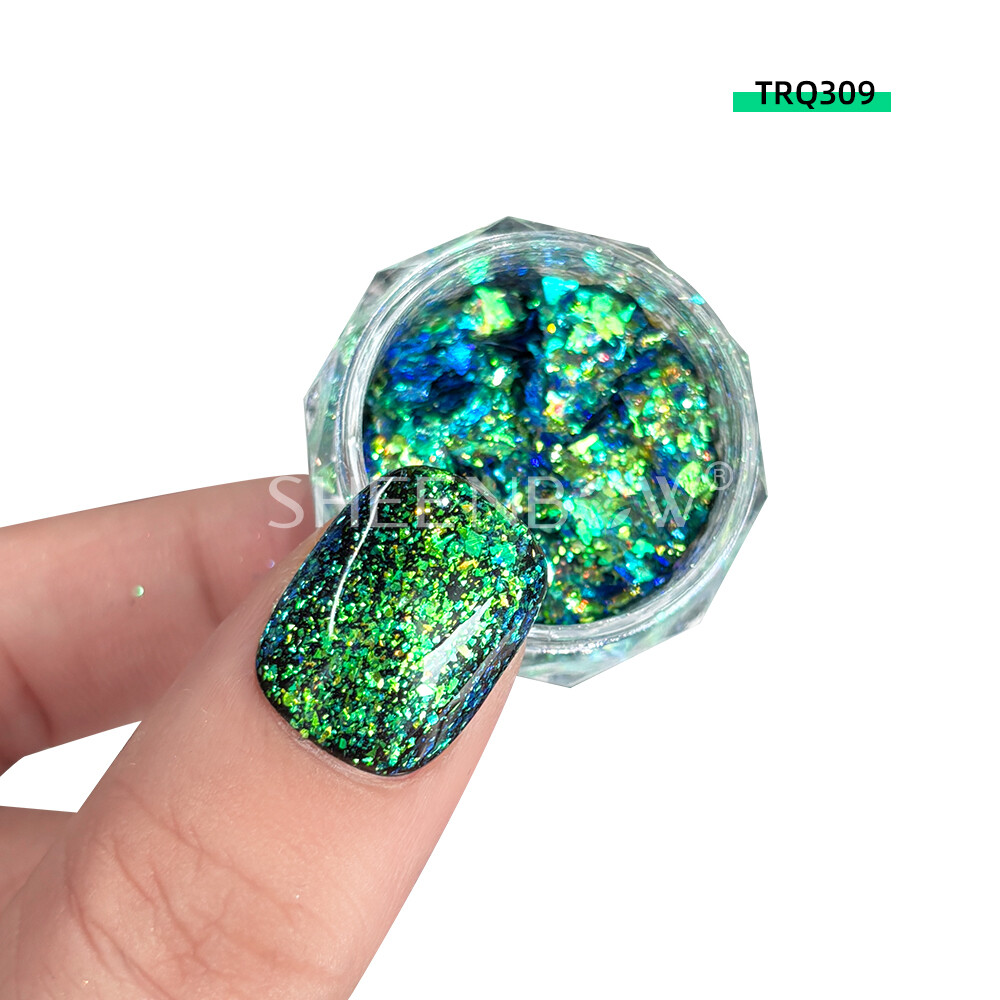 TRQ309美甲 (https://www.sheenbow.com/) 高级光学变色龙色粉 第1张
