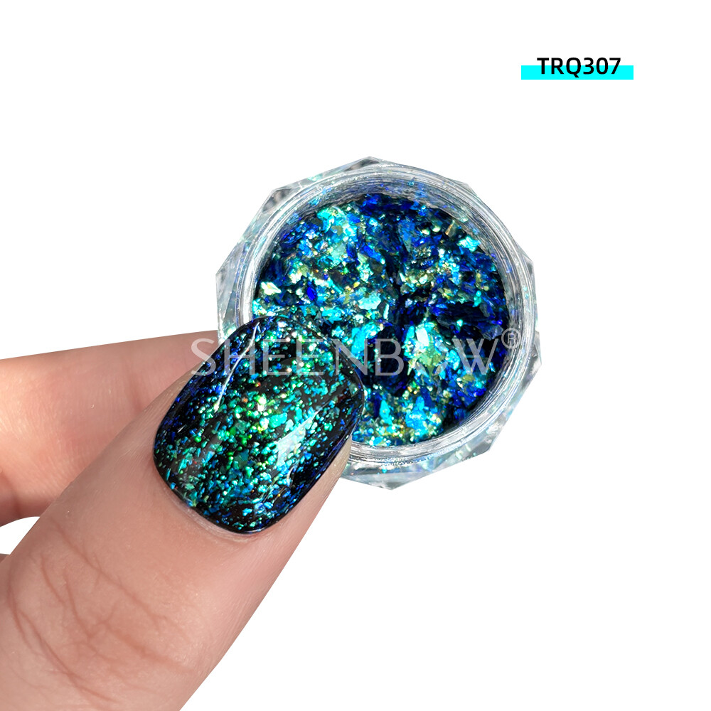 TRQ307美甲 (https://www.sheenbow.com/) 高级光学变色龙色粉 第1张
