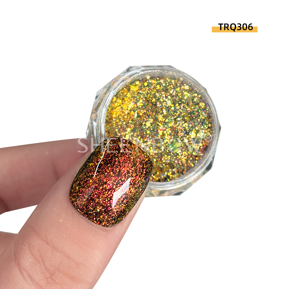 TRQ306美甲 (https://www.sheenbow.com/) 高级光学变色龙色粉 第1张