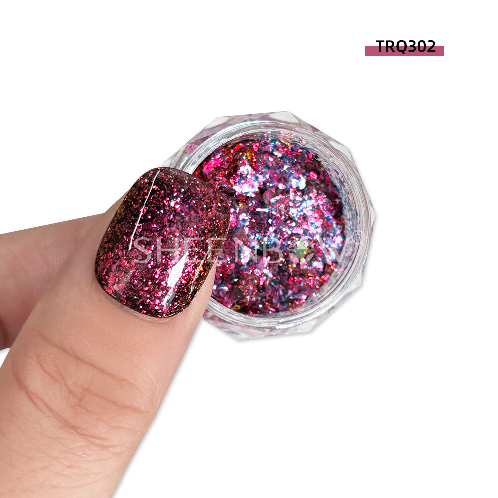 TRQ302美甲 (https://www.sheenbow.com/) 高级光学变色龙色粉 第1张
