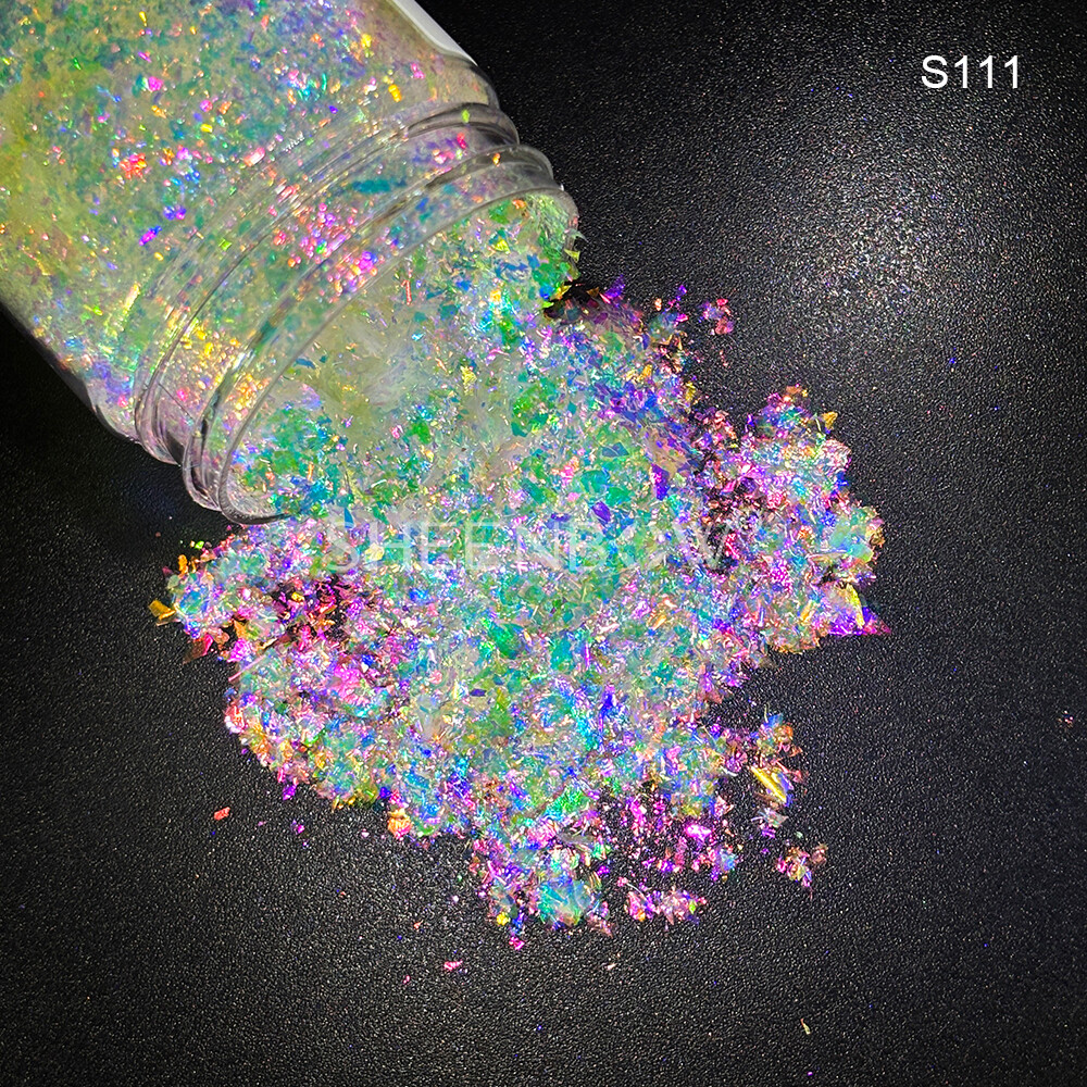 S111化妆品级粗片 (https://www.sheenbow.com/) 高级光学变色龙色粉 第1张