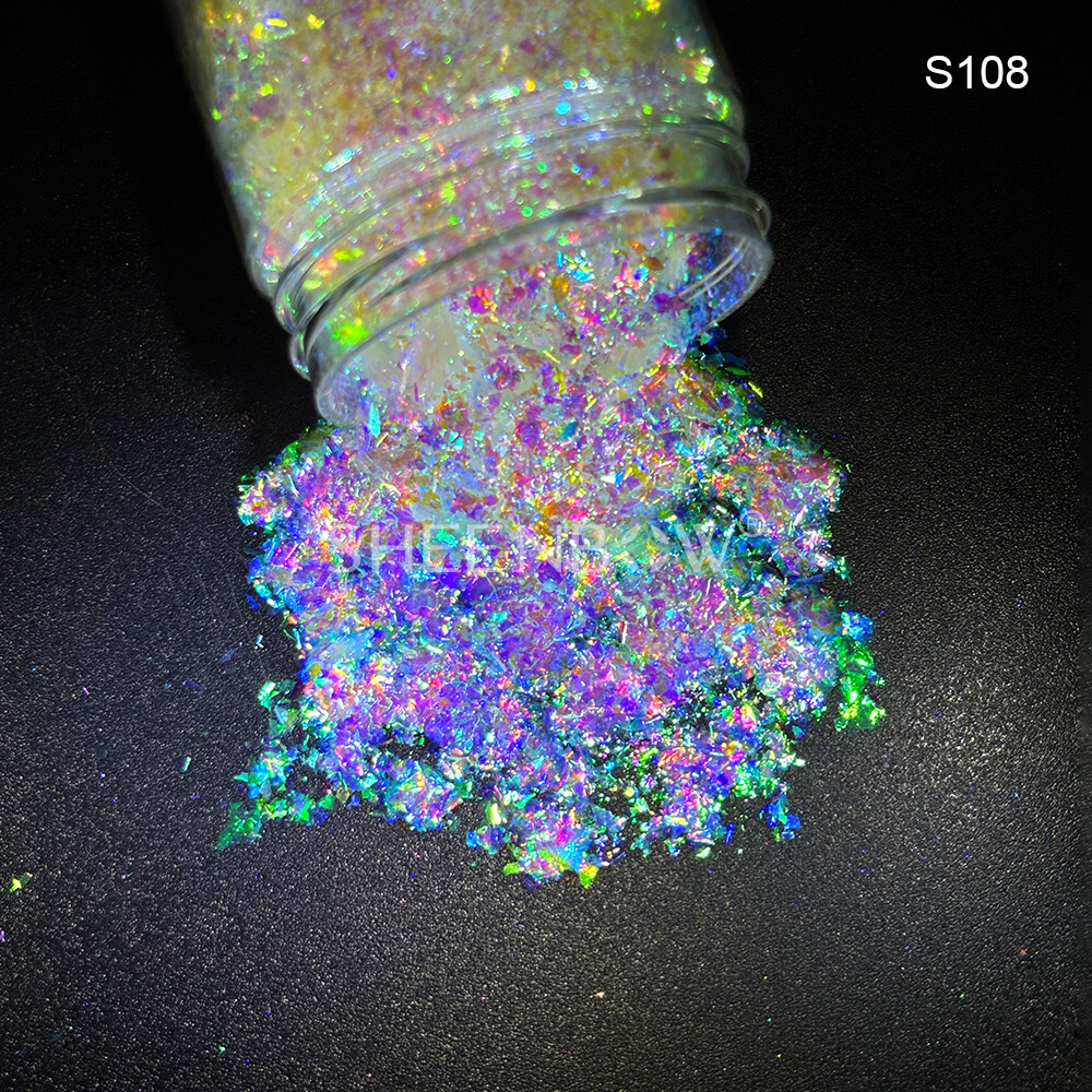 S108化妆品级粗片 (https://www.sheenbow.com/) 高级光学变色龙色粉 第1张