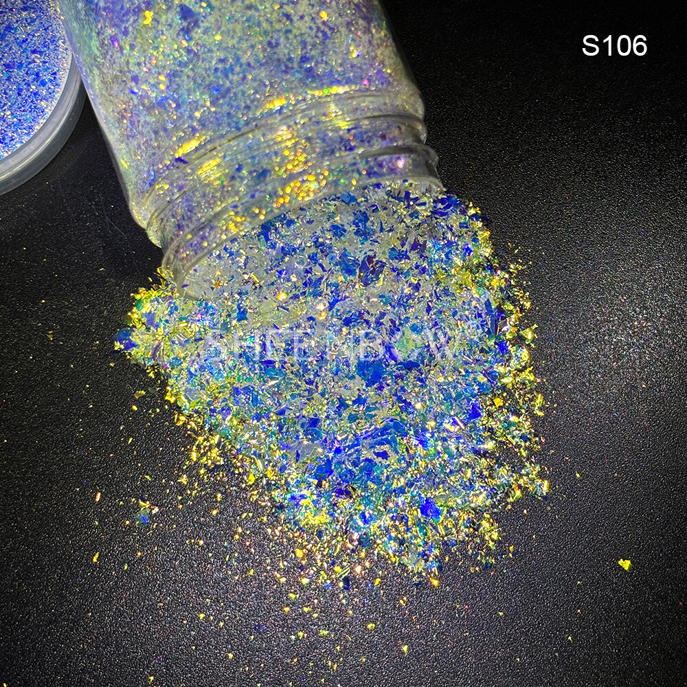 S106化妆品级粗片 (https://www.sheenbow.com/) 高级光学变色龙色粉 第1张