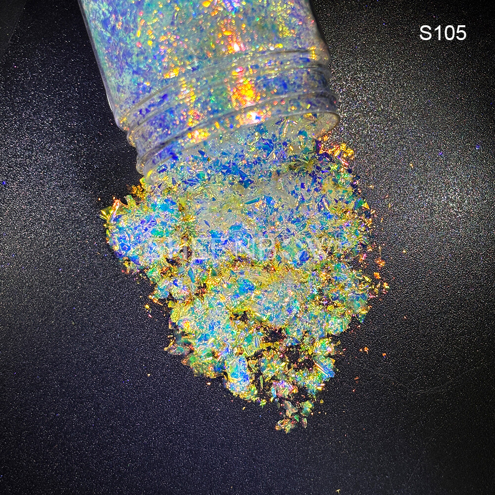 S105化妆品级粗片 (https://www.sheenbow.com/) 高级光学变色龙色粉 第1张