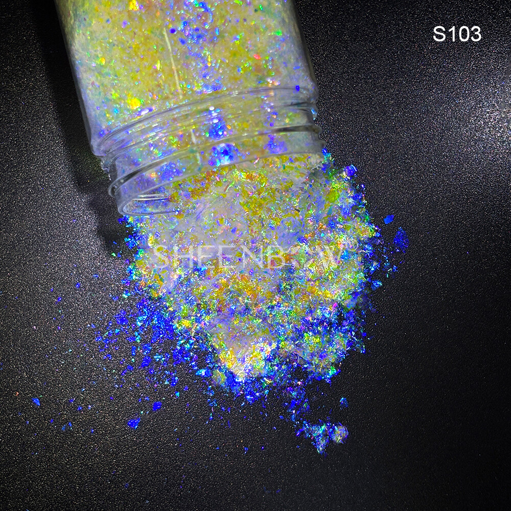 S103化妆品级粗片 (https://www.sheenbow.com/) 高级光学变色龙色粉 第1张